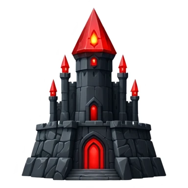 Evil Fortress witch Red Beacon shooting into sky sticker