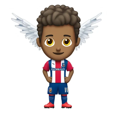 Joueur de foot Neymar avec des ailes sticker