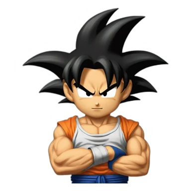 does goku clean nuts? sticker