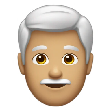 un chico de piel blanca, con pelo marrón y ojos marrones sticker