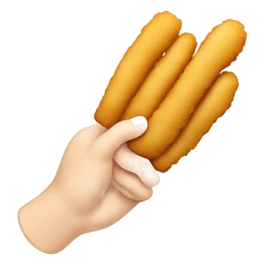 Finger chicken fries sticker