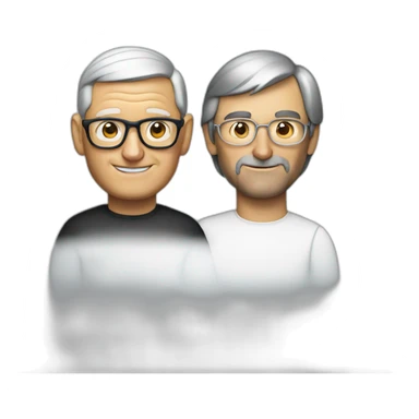 Tim Cook and Steve Jobs sticker