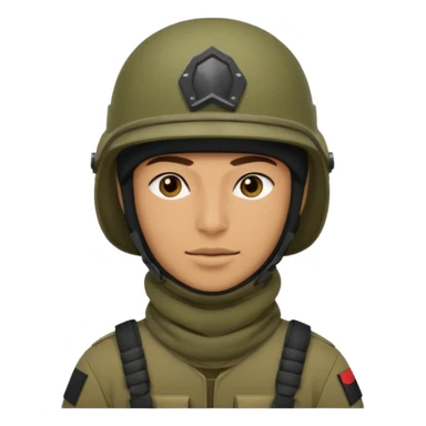 
Iraqi soldier in helmet and balaclava sticker
