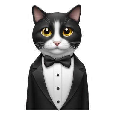 Cat wearing a tuxedo  sticker