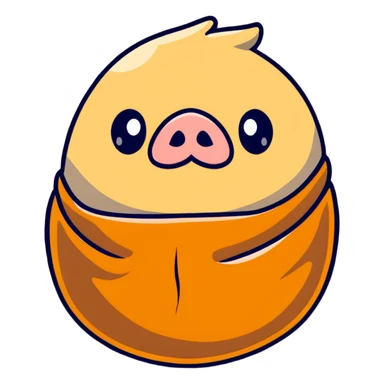 delicious pigs in a blanket appetizer with a cute face sticker