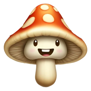 Happy mushroom sticker