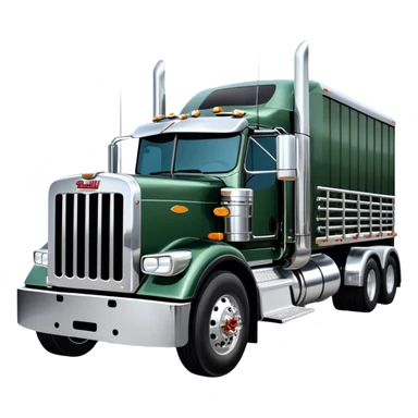 peterbilt with cattle trailer sticker