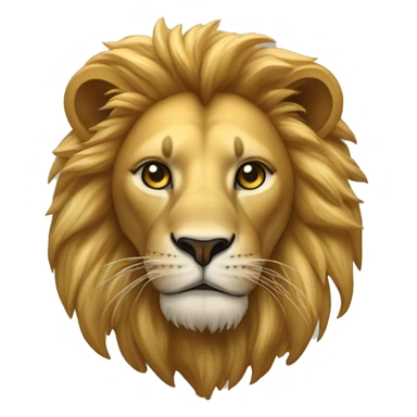 Un lion en or avec une cicatrice sur l'oeil vieux sticker