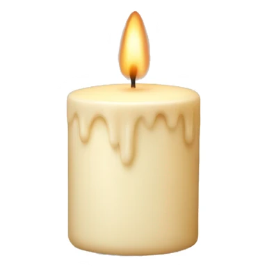 Cream candle  sticker