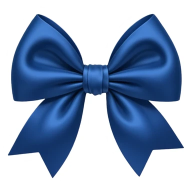 Dark blue bow sticker