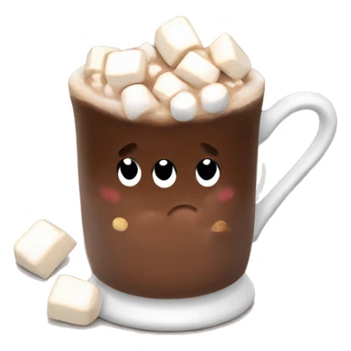 Hot choclat with Marshmallows sticker