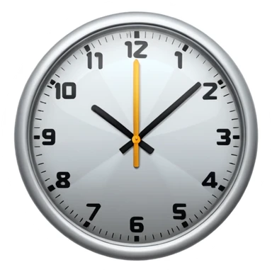 fast moving clock sticker