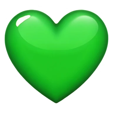 Corazon verde sticker
