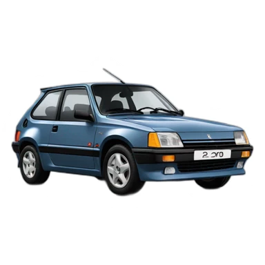 205 turbo peugeot sticker