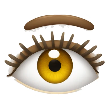 eyes with eyelash sticker