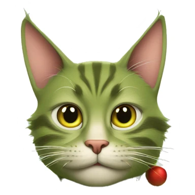 gato como el grinch sticker
