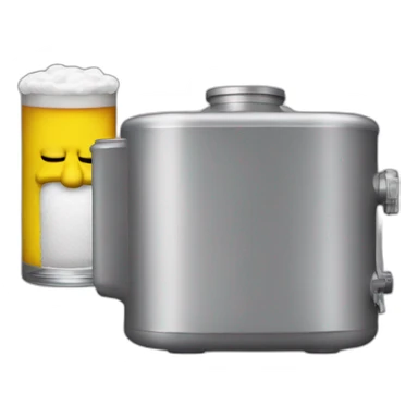 Homer simpsons drink a duff sticker