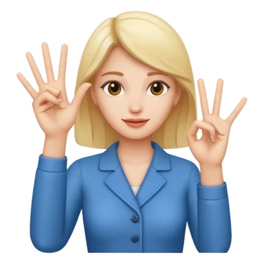 decision gesture women hands OK Signal sticker