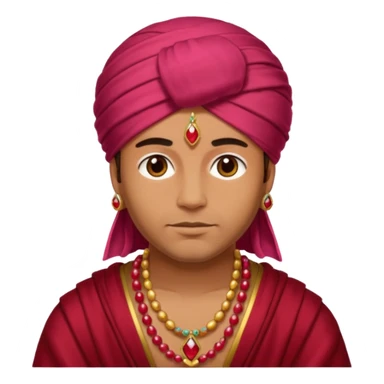 Desert King – ruby turban + amber robe sticker