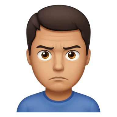 annoyed man said not sticker