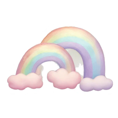 Pastell Rainbow sticker