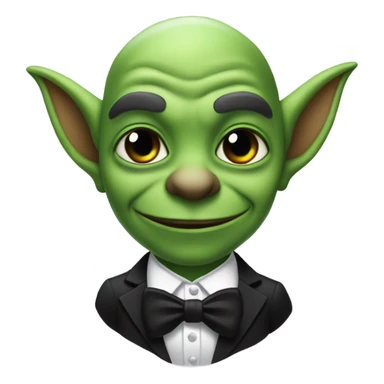 Goblin wearing a tuxedo sticker
