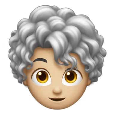 Un visage noir avec des dant de  vampire, les cheveux locks teinture de cheveux, les yeux remplacés par des étoiles, un jeune. sticker