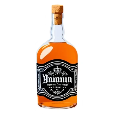 whiskey bottle sticker