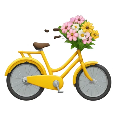 bike with flowe sticker