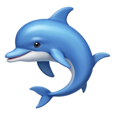 cute blue dolphin border sticker