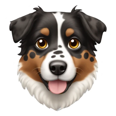 Black and brown spotted Australian sheperd sticker