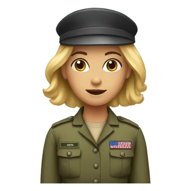 army girl sticker