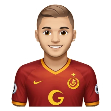 Mauro icardi Galatasaray formasıyla gol sevinci yapıyor sticker