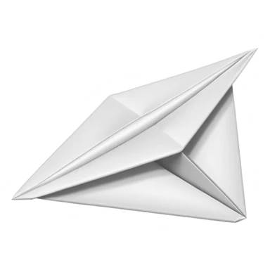 paper airplane sticker