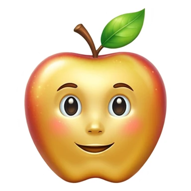 Enchanted golden apple sticker
