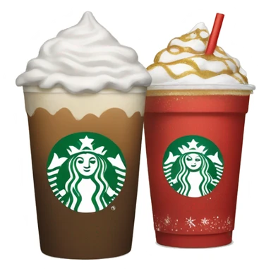 Starbucks Christmas drink sticker