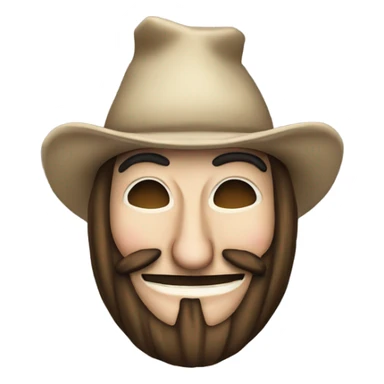 Guy fawkes anonymous with rat’s ears  sticker