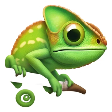 chameleon  look up sticker