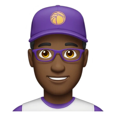 man with a purple new era cap sticker