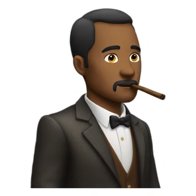 andrew tate smoking cigar sticker