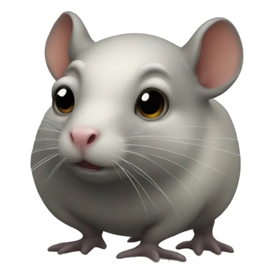 sea rat with big butt sticker