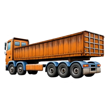 flat bed semi trailer rear view sticker