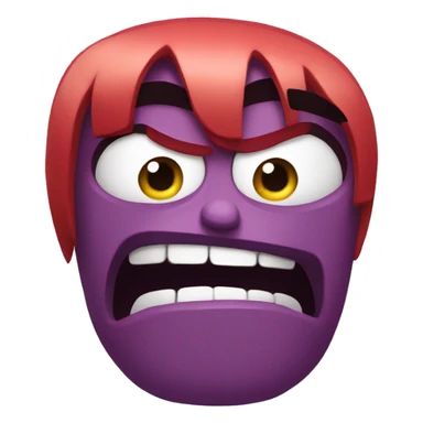 Angry inside out sticker