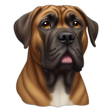 brindle bull mastiff sticker