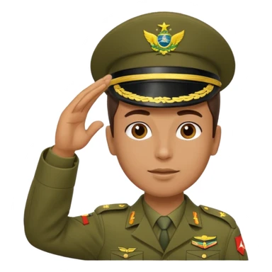 É PRA FAZER O UNIFORME DO **EXÉRCITO BRASILEIRO** NESSE SOLDADO FAZENDO CONTINÊNCIA  sticker