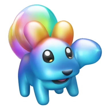 Holographic balloon animal sticker