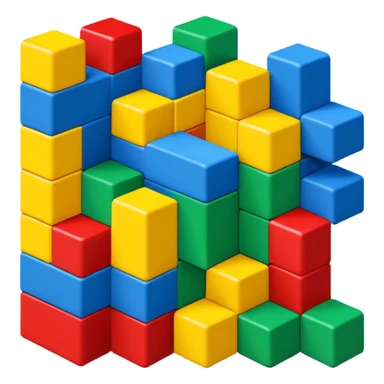  pixel art in 8bits smal blocks sticker