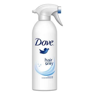 Dove hair spray sticker