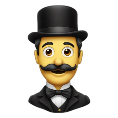 funny austrian chaplin moustache sticker