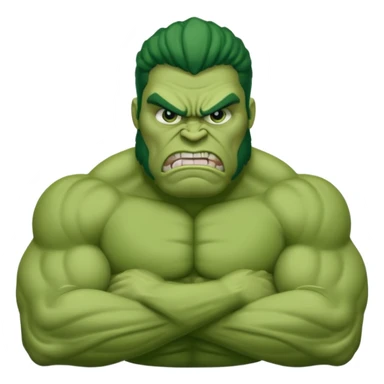 Green angry giant sticker